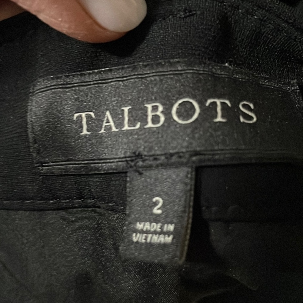 Nice Talbots pants. Black - can be dressy or casual.